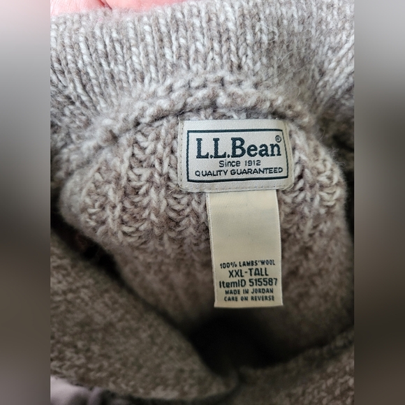 L.L. Bean's Classic Raggwool Cardigan Sweater - Picture 10 of 12